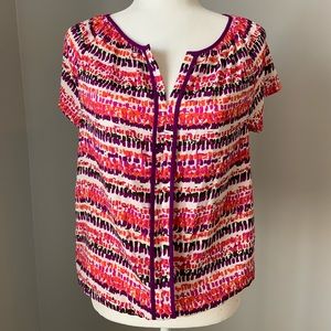 Multi-colored spring blouse